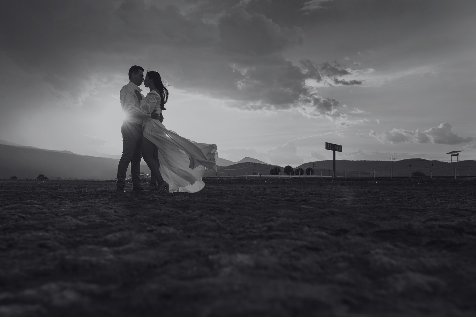 Pareja al atardecer